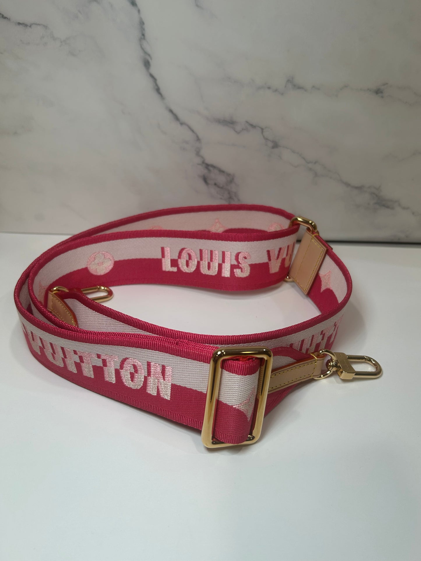 Louis Vuitton Pink Adjustable Strap