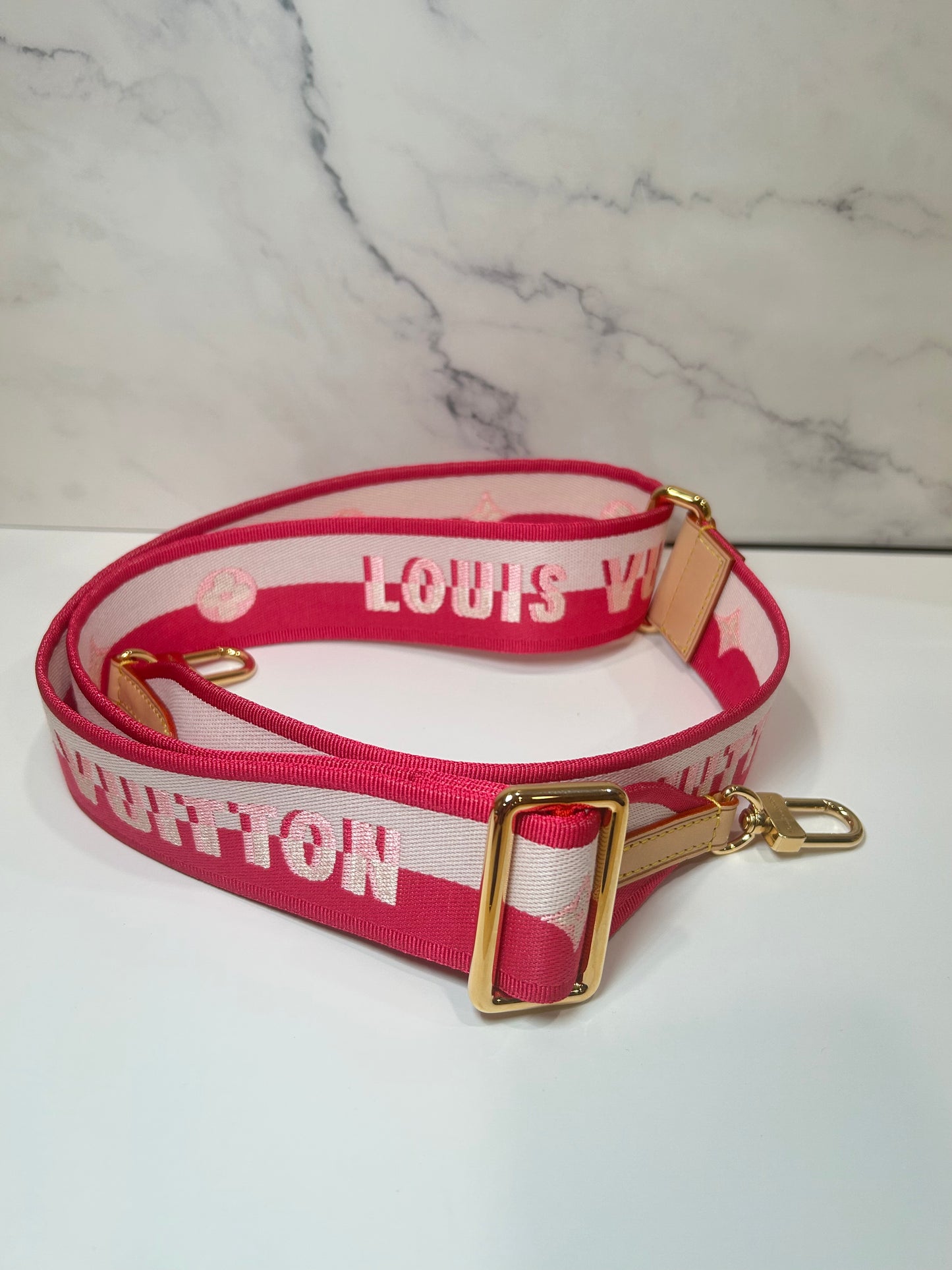 Louis Vuitton Pink Adjustable Strap