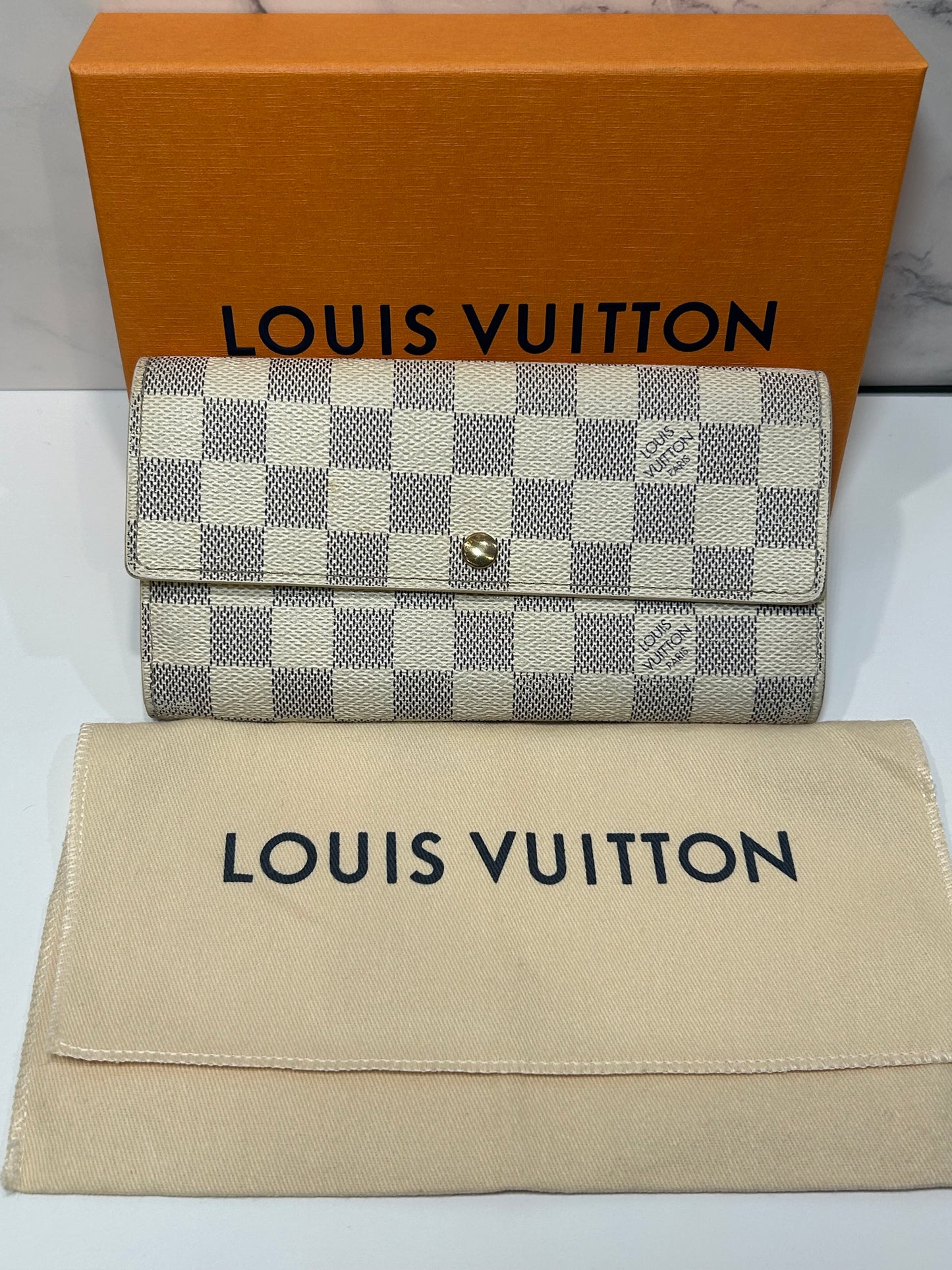 Louis Vuitton Damier Azure Long wallet
