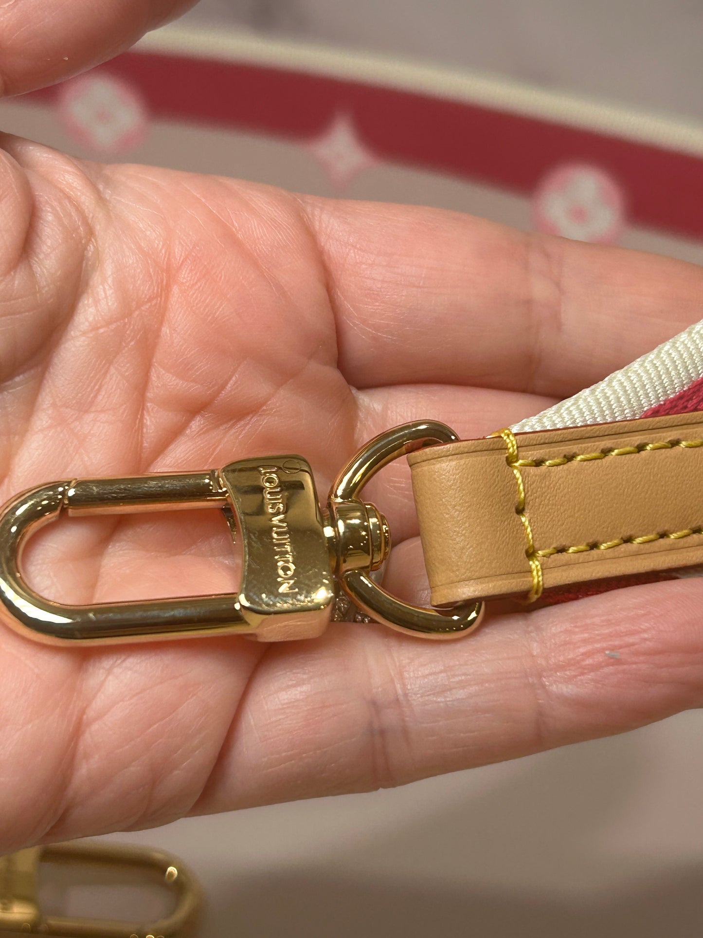 Louis Vuitton Pink Adjustable Strap