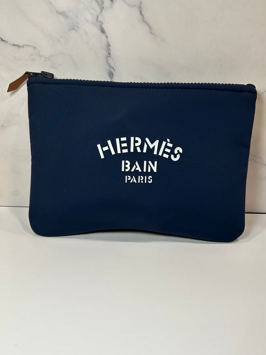 Hermes Neobain Pouch - Navy