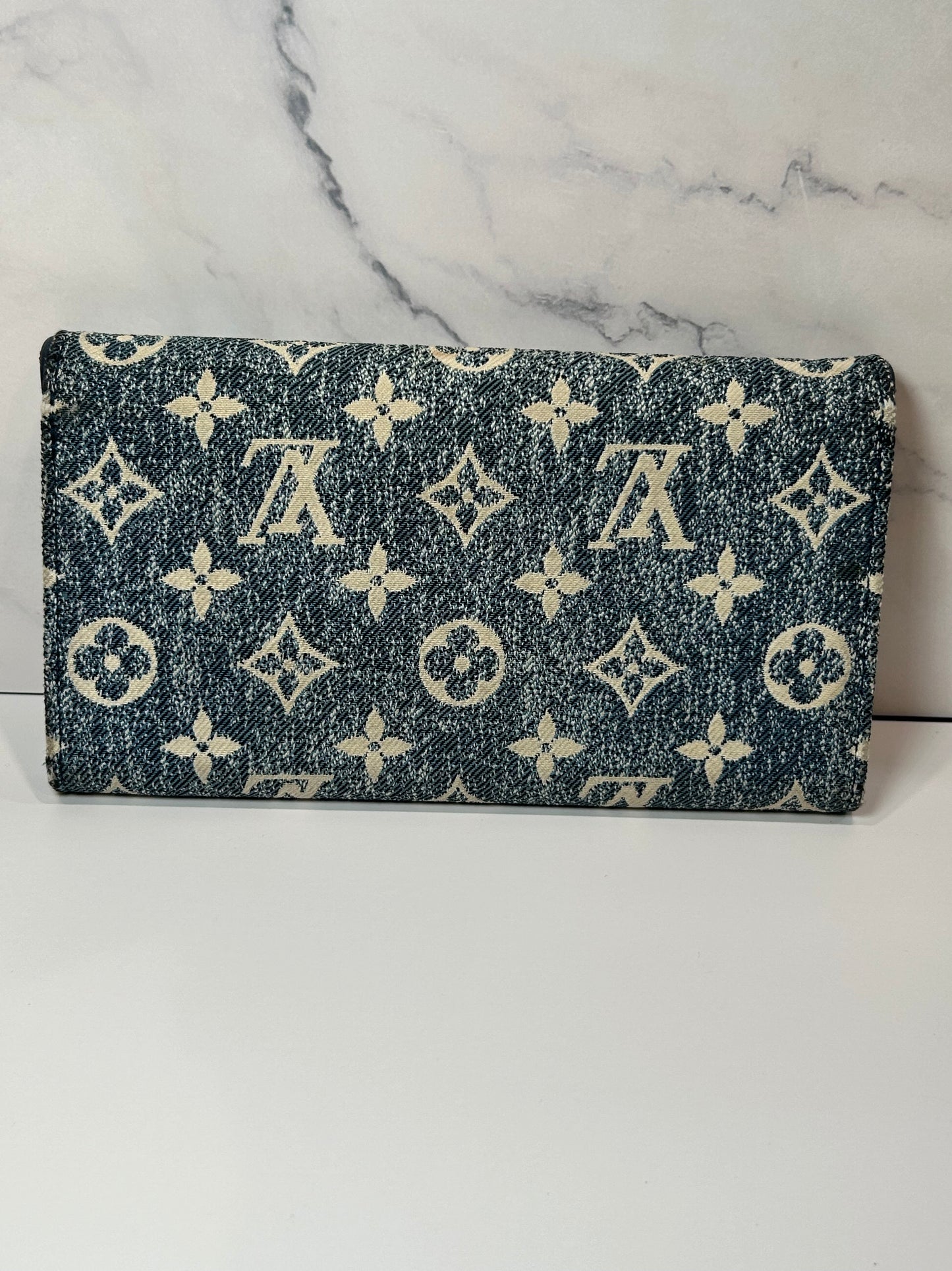 Louis Vuitton Sarah Denim Long Wallet