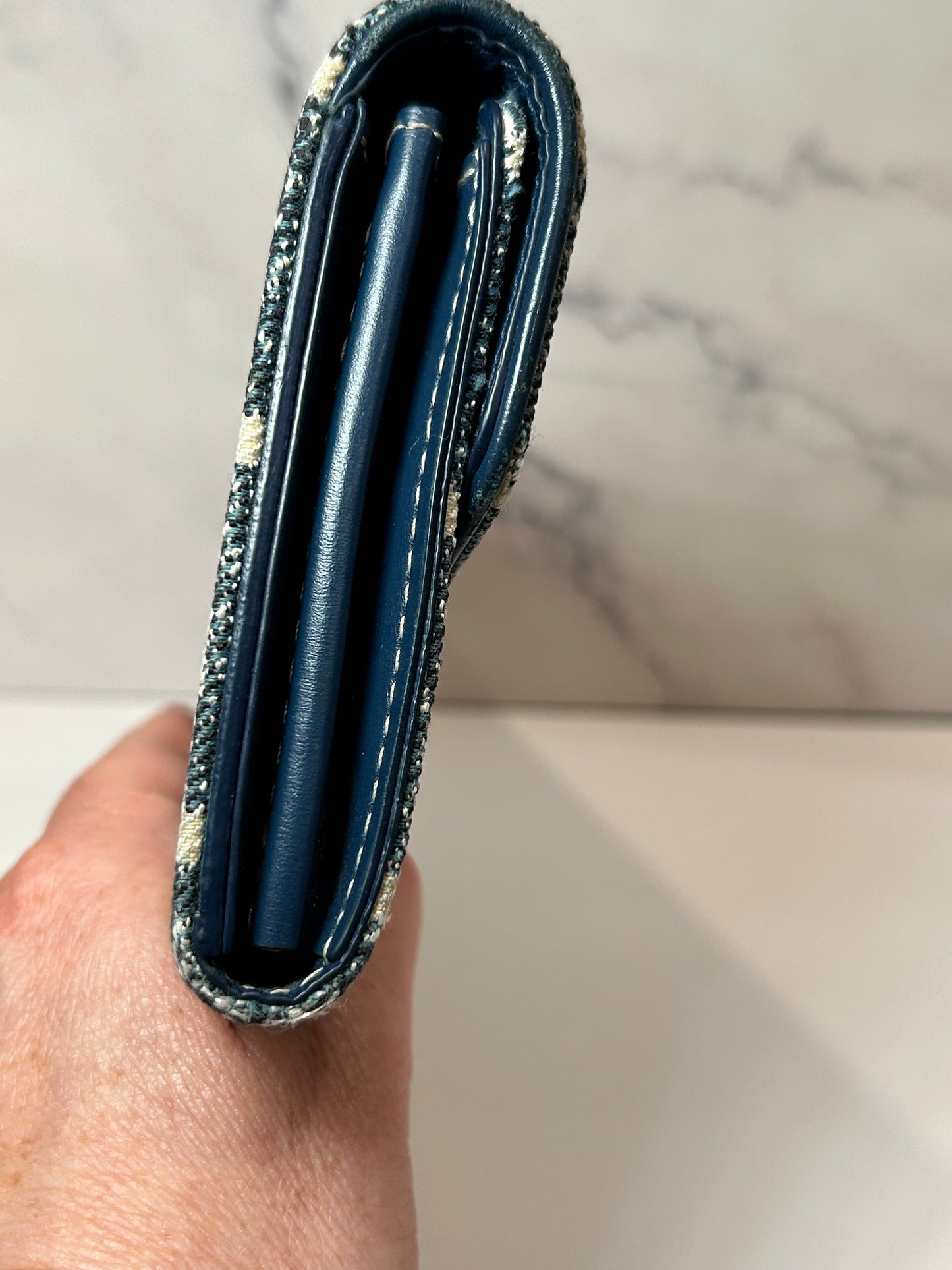 Louis Vuitton Sarah Denim Long Wallet