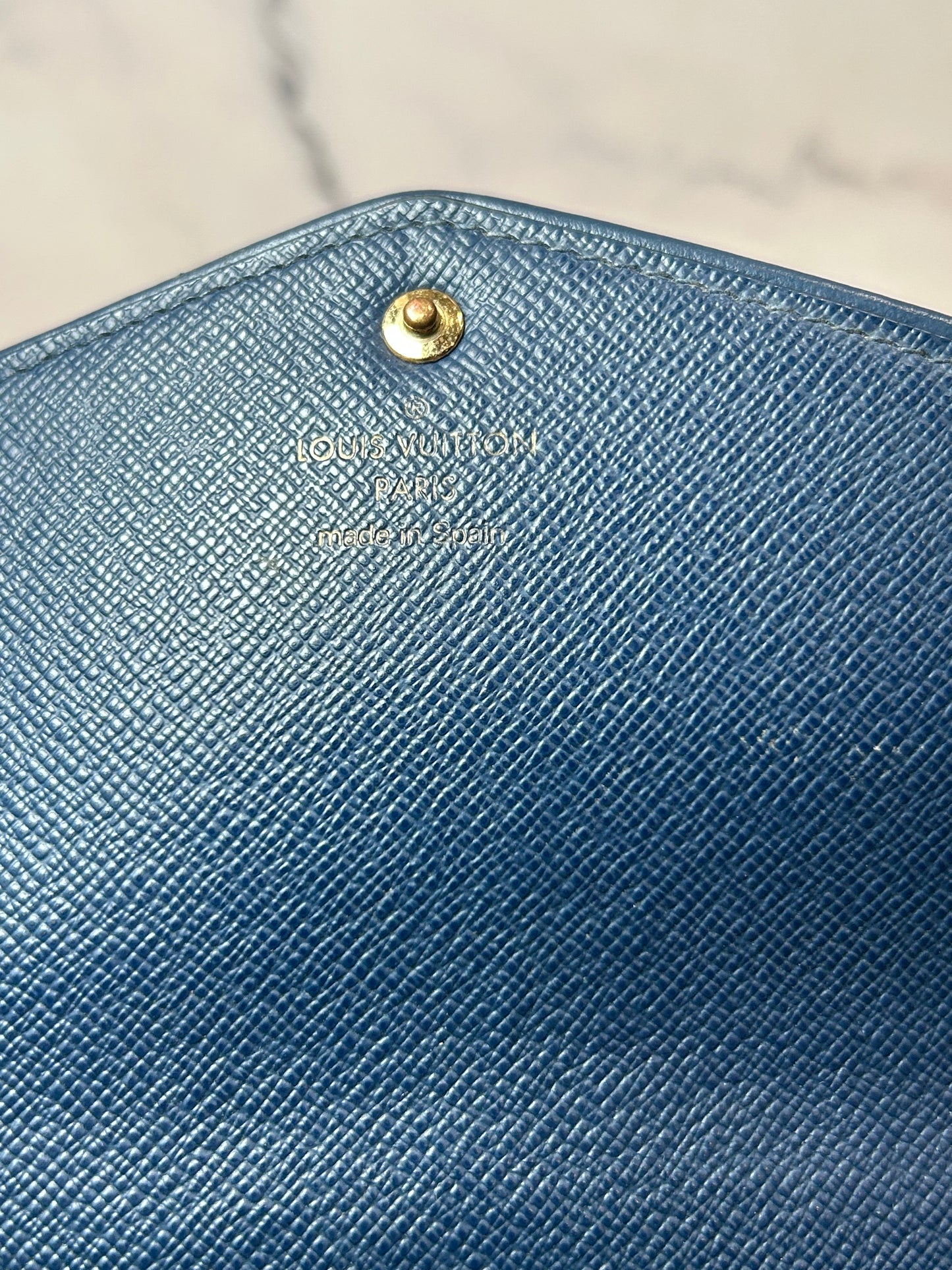 Louis Vuitton Sarah Denim Long Wallet