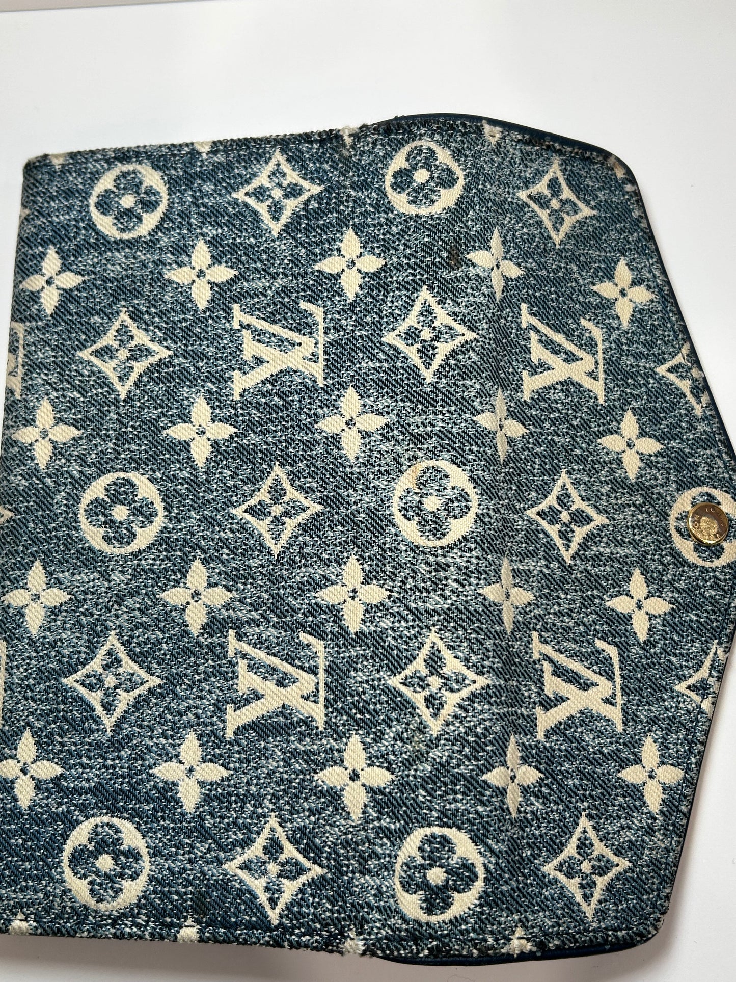 Louis Vuitton Sarah Denim Long Wallet