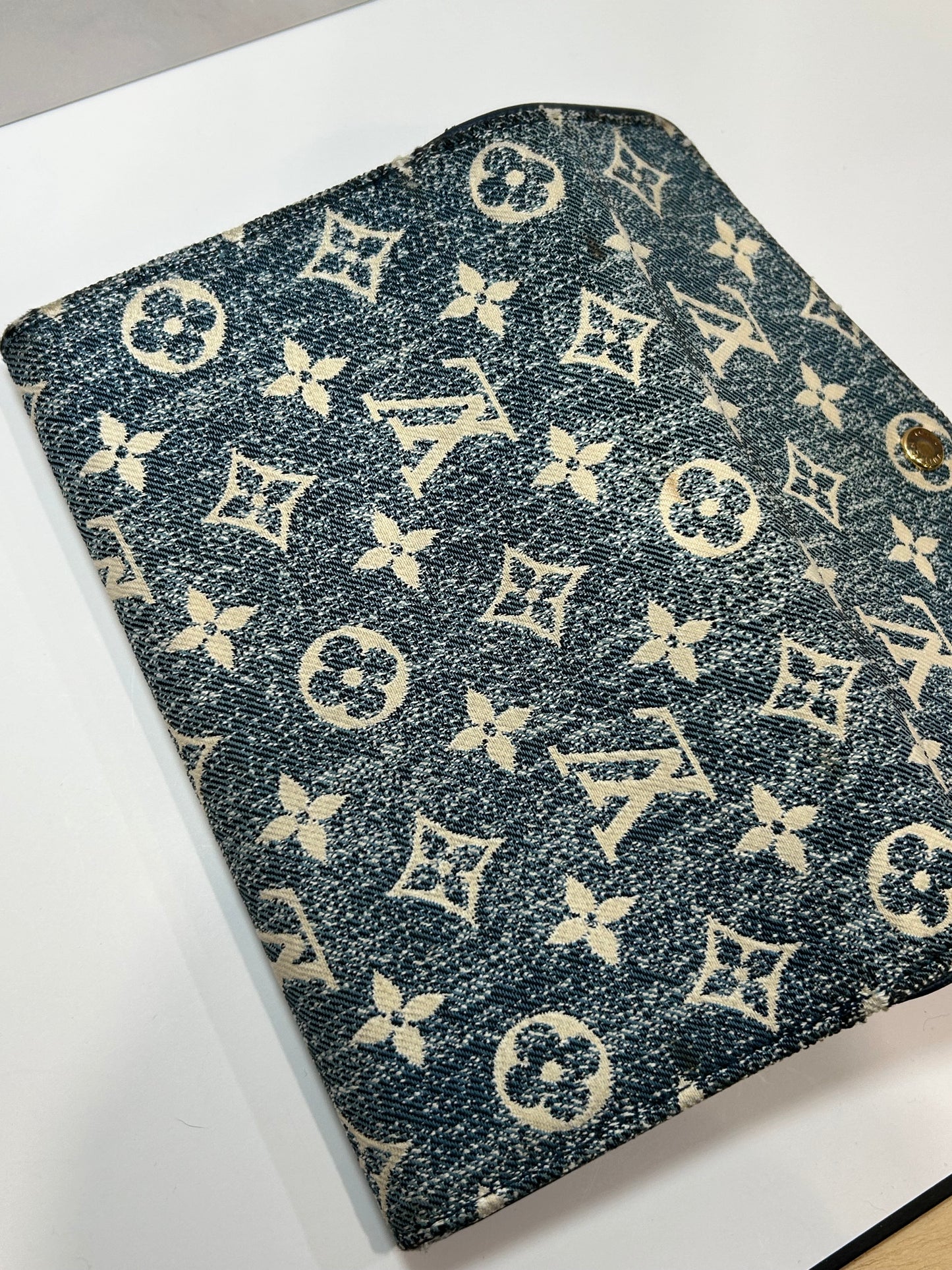 Louis Vuitton Sarah Denim Long Wallet