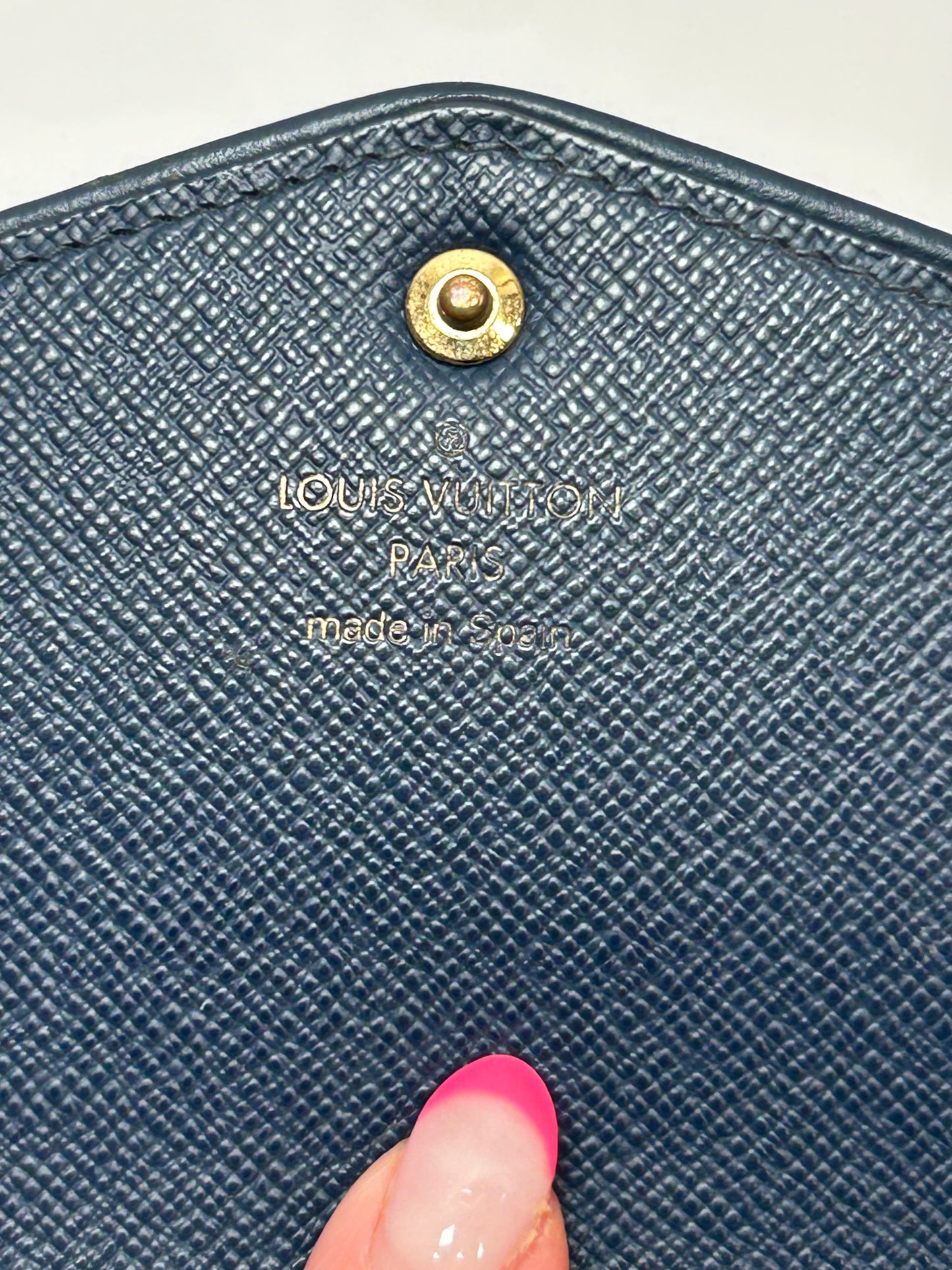 Louis Vuitton Sarah Denim Long Wallet