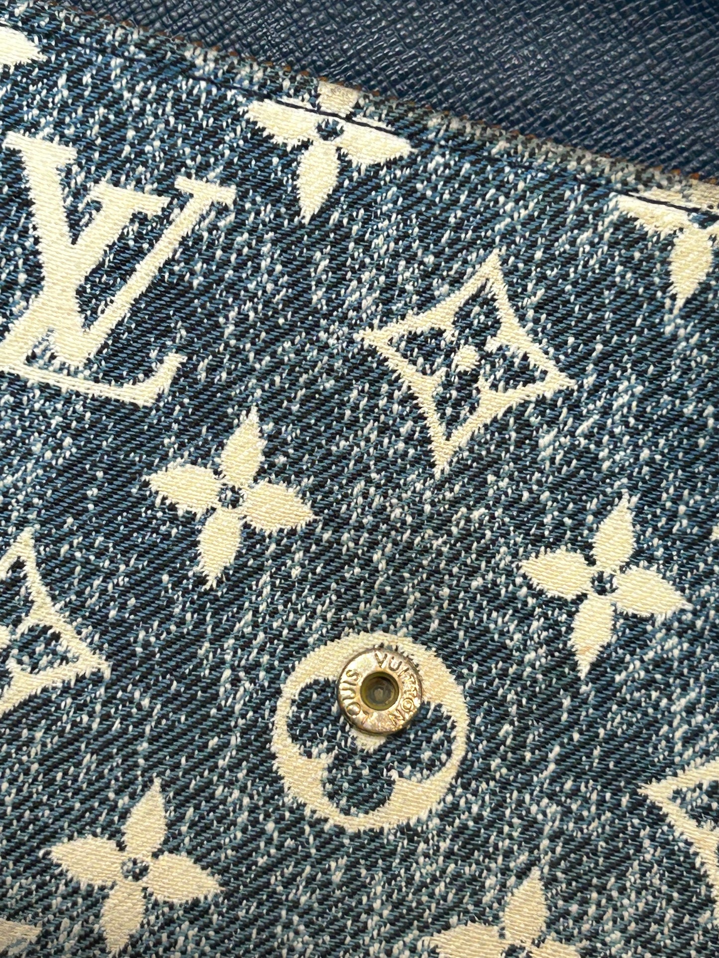 Louis Vuitton Sarah Denim Long Wallet