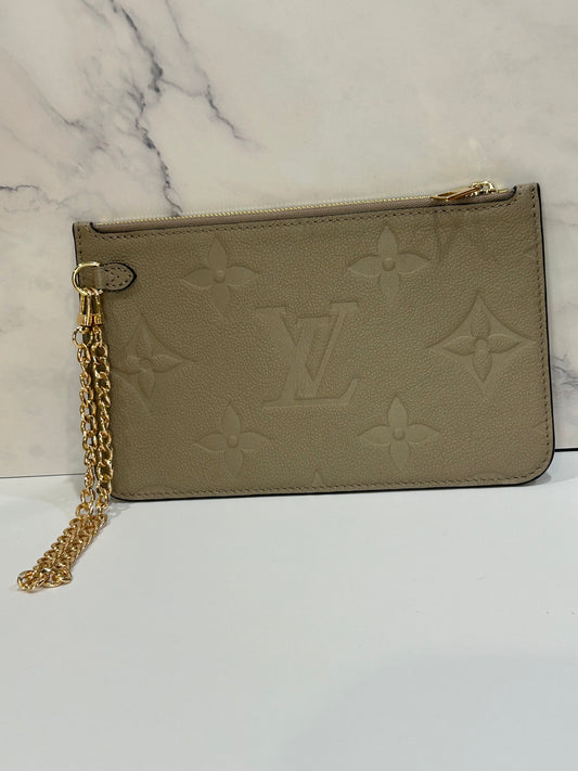Louis Vuitton Turtledove Empreinte Neverfull Pouch